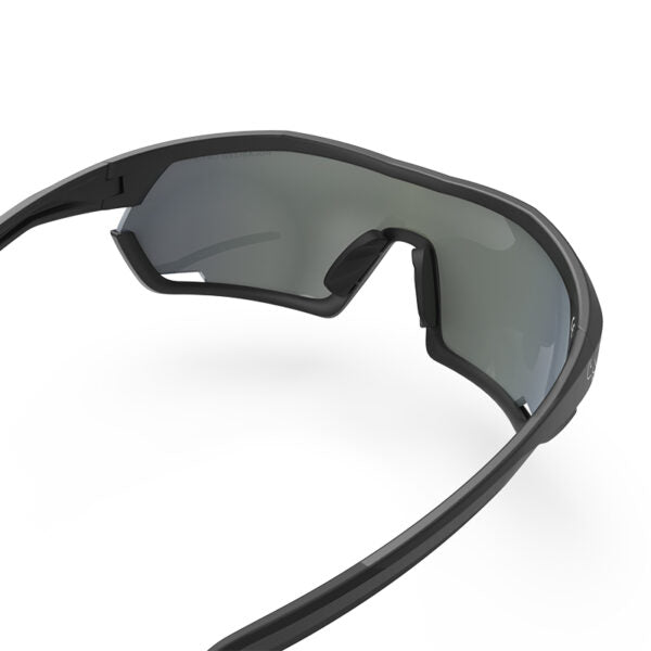 Forward WIP Sunglasses - Gust Aero Polarized Sunglasses Black with White Logo - Large