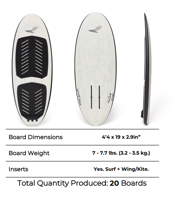 2024 Lift 4'4" 30L Surf Foil Board - New Shape