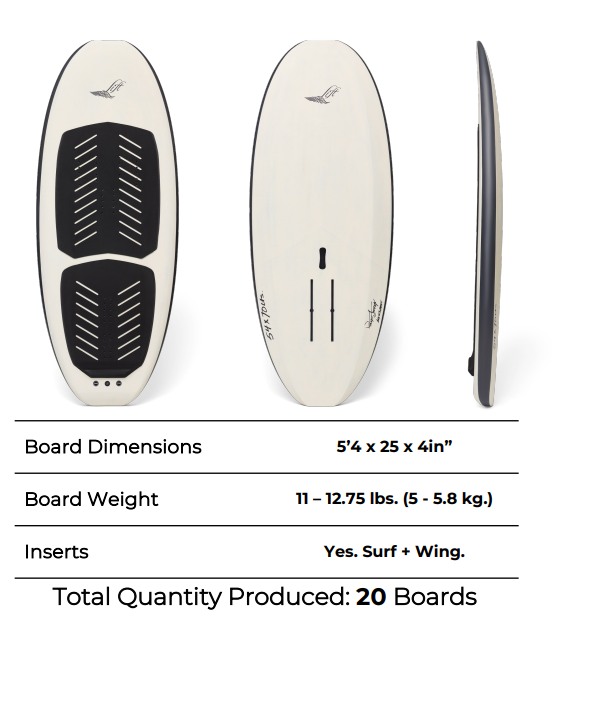 2024 Lift 5'4" 70L Wing Foil Board - New Shape