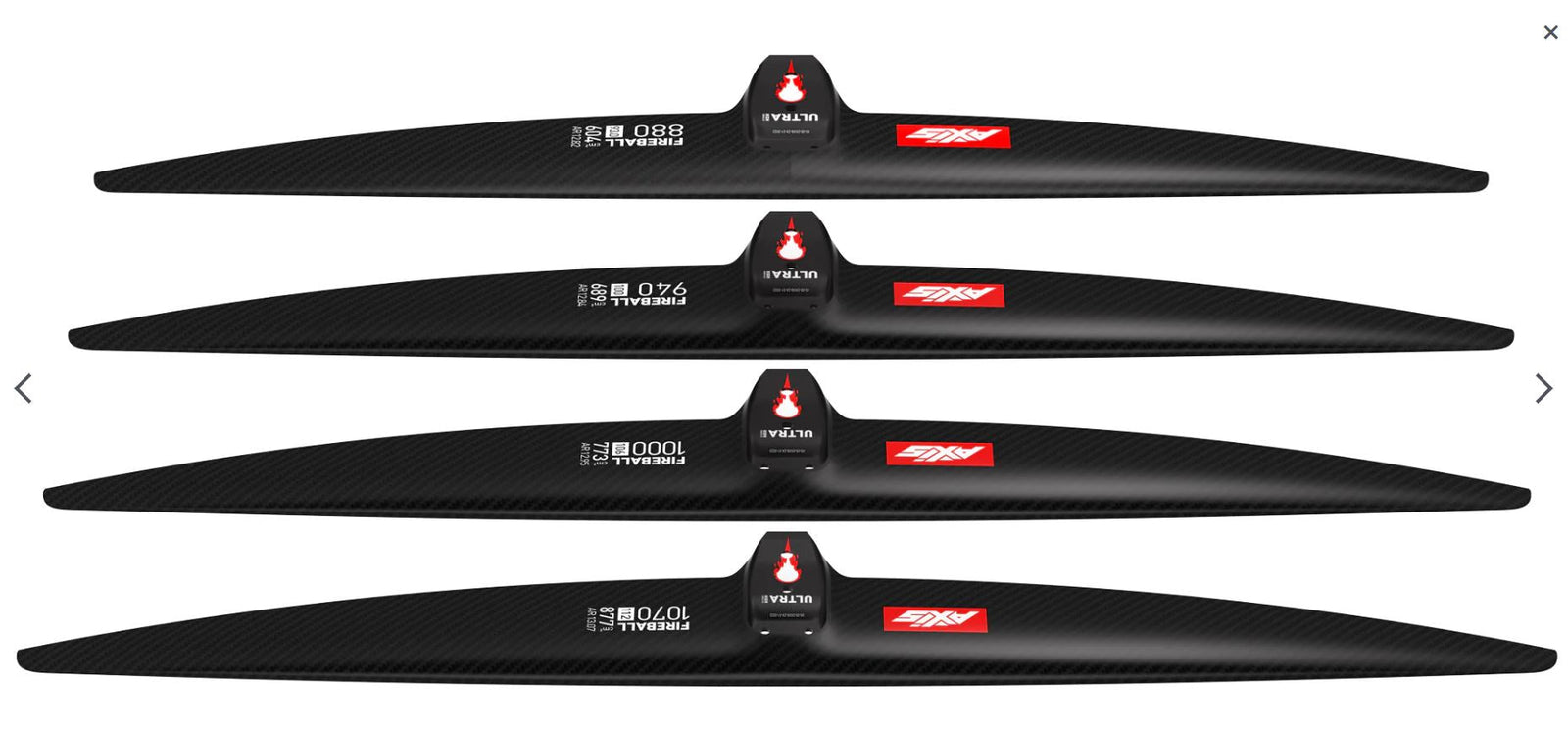 AXIS FIREBALL 1160 ULTRA High Mod Carbon Hydrofoil wing
