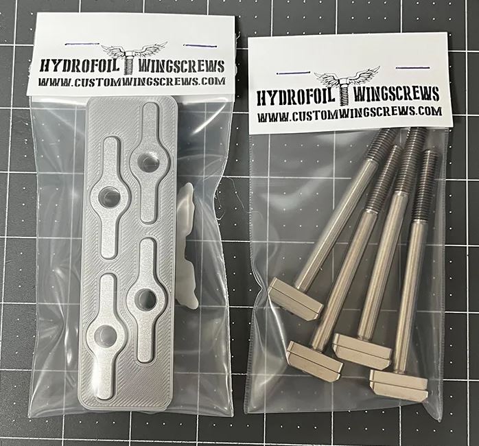 Custom Wingscrews M7 Wingnut Set for Foil Drive Gen2 MAX