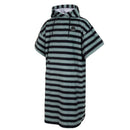 Mystic Poncho Velour AOP - Grey Blue