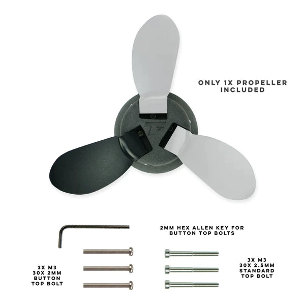 FoilDrive three blade propeller hub upgrade
