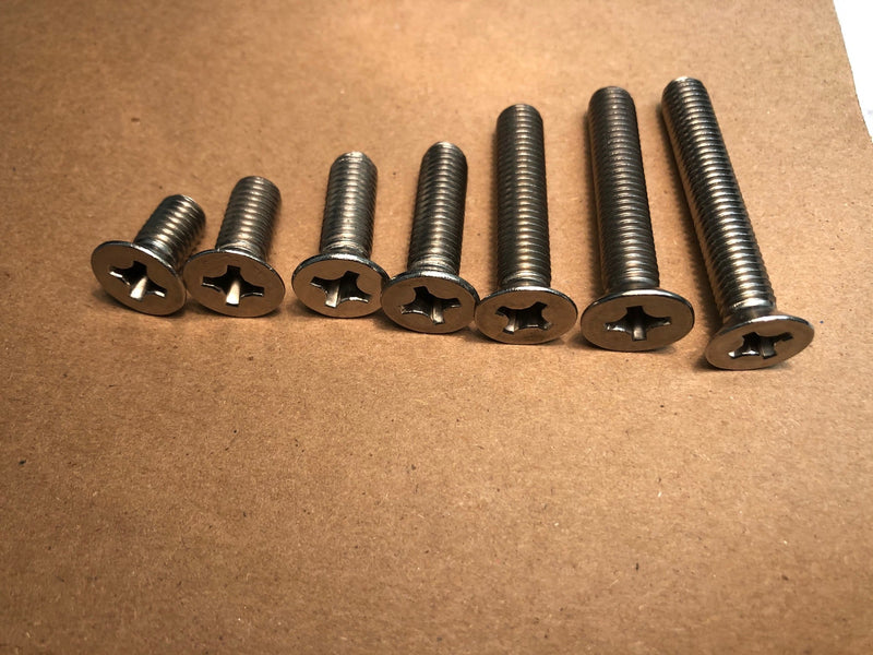 M8 Flat Head Stainless Steel Hydrofoil Bolts